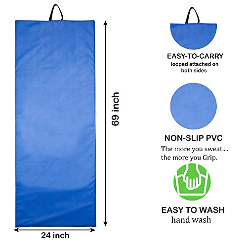 Premium PU Leather Yoga Mat – Non-Slip & Durable
