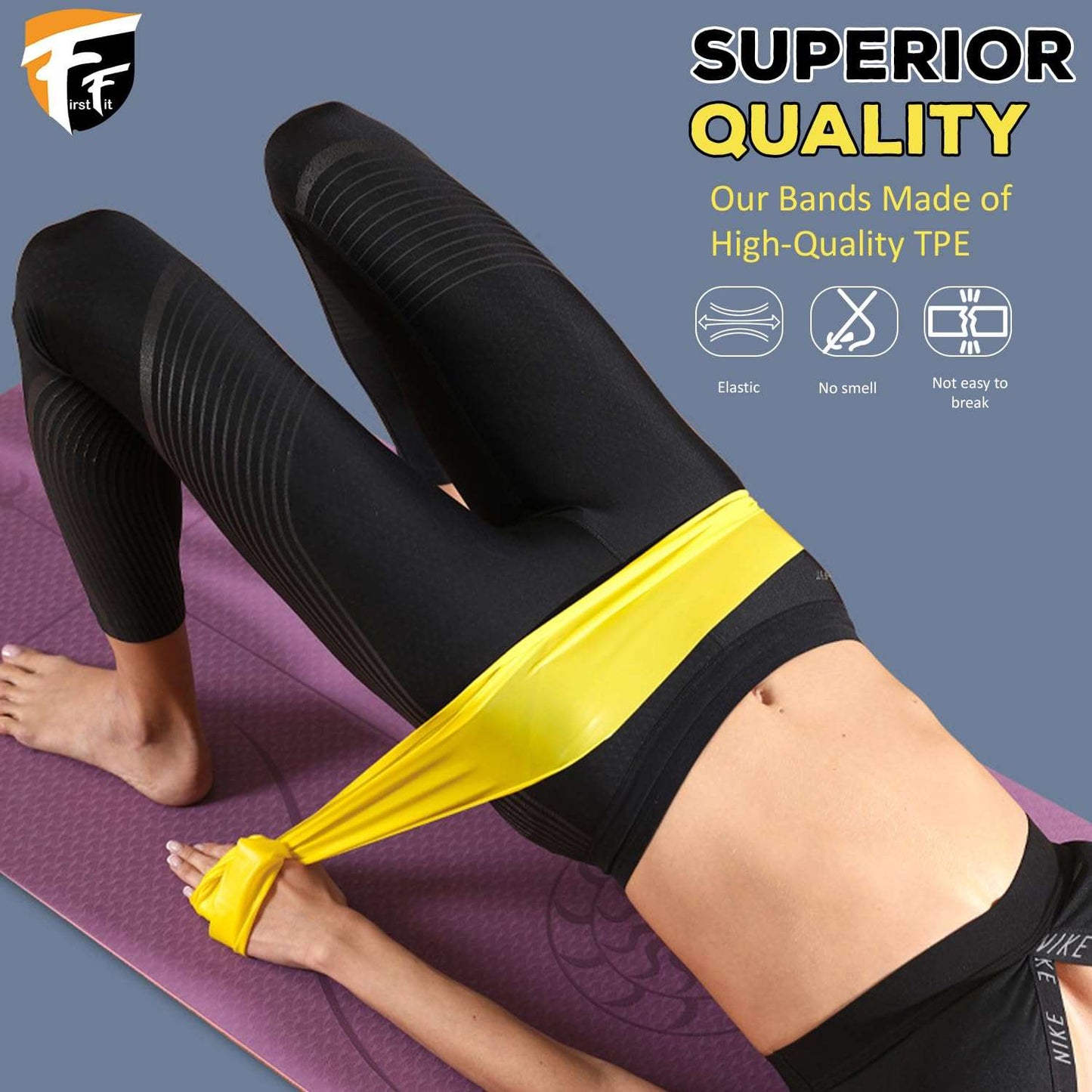 Natural Rubber Resistance Loop Bands (1.5 Meter Green)