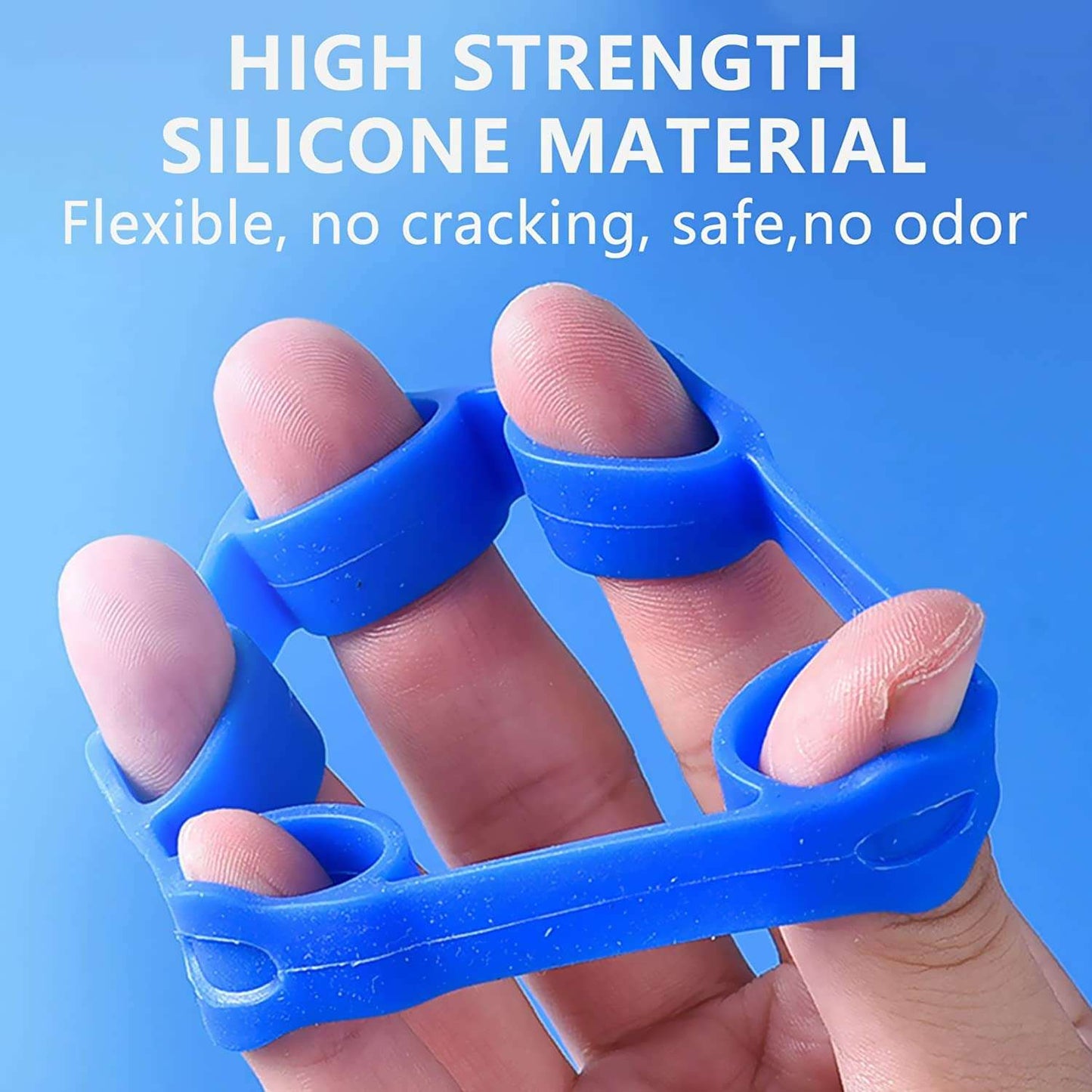 3 Level Finger Exerciser, Hand Strengthener for Carpal Tunnel Relief for Grip Strength