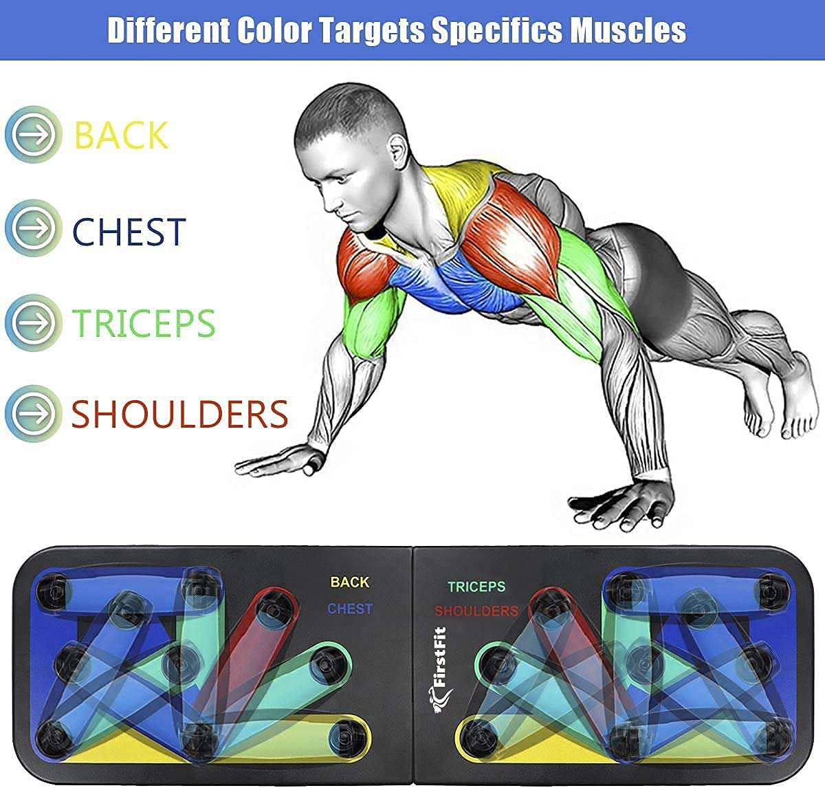 Foldable 12-in-1 Multifunction Push-Up Rack Board – Strength Training System