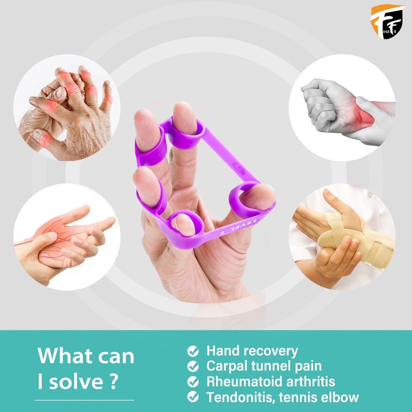 3 Level Finger Exerciser for Grip Strength