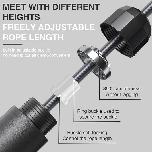 Skipping Rope with Adjustable Length