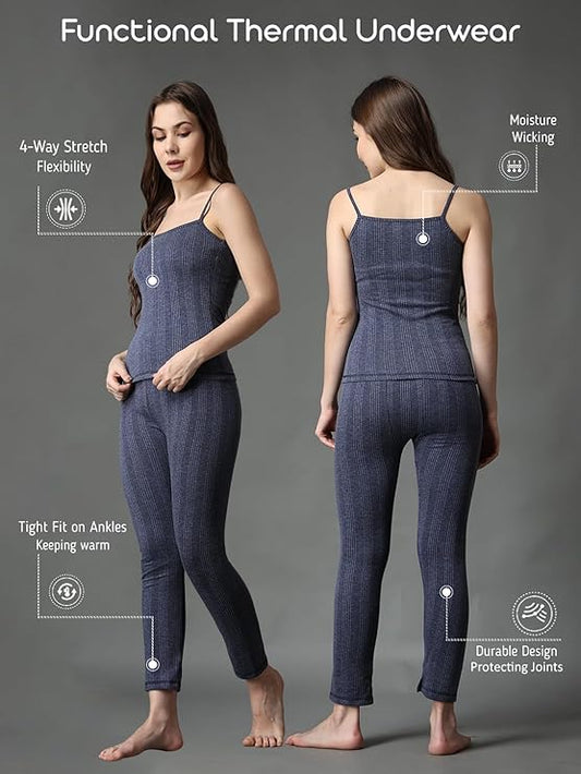 Premium Thermal Spaghetti & Pajama Set, Ultra Soft Thermal Set