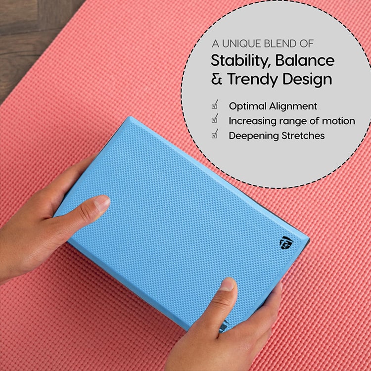Yoga Block - High Density EVA Foam Bricks Blocks (Set of 2)