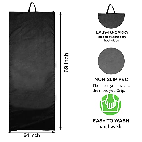 Premium PU Leather Yoga Mat – Non-Slip & Durable