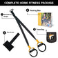 Suspension Training Kit, All-in-One Full Body Workouts for Home, Travel, Outdoors, Gym Bodyweight Resistance System