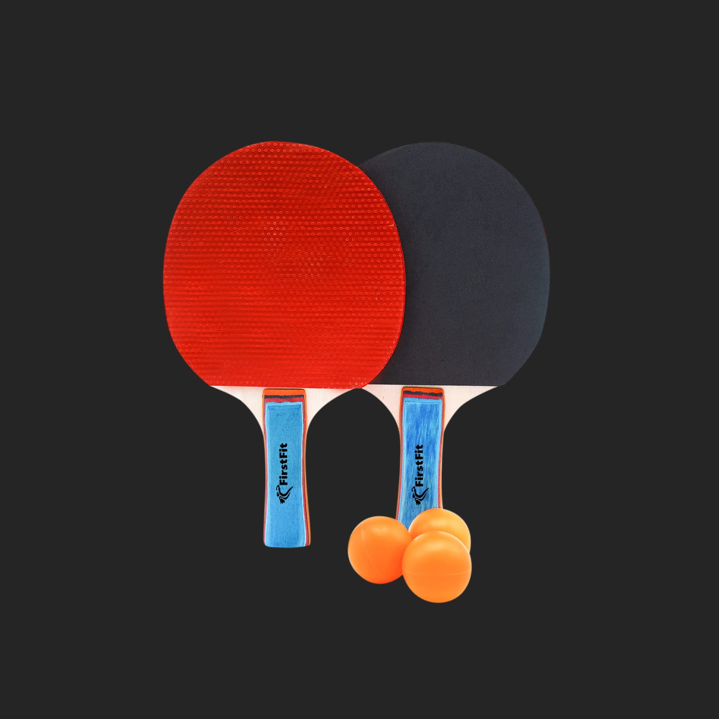 Table Tennis Paddles & 3 Ping Pong Balls