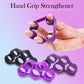 Finger Exerciser, Hand Strengthener for Carpal Tunnel Rlief, Grip Strength Trainer, Resistance Bands, Silicone Finger Gripper