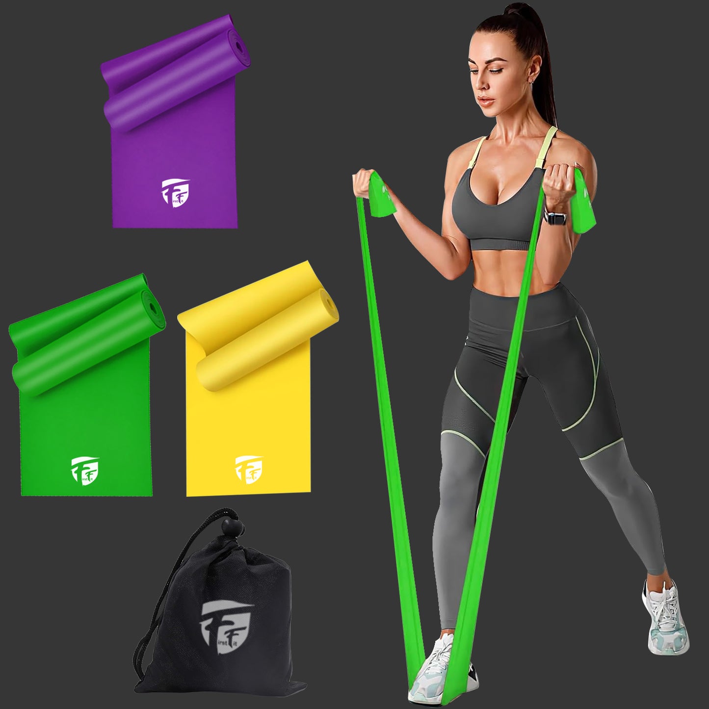 Workout Loop Bands – Set of 3 Resistance Bands for Training & Stretching