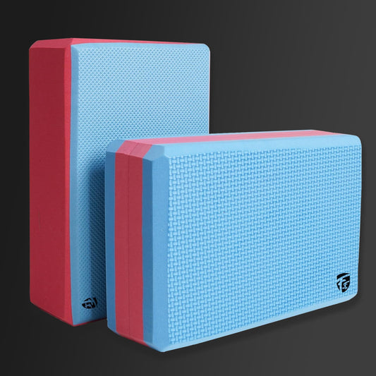 Yoga Block - High Density EVA Foam Bricks Blocks (Set of 2)