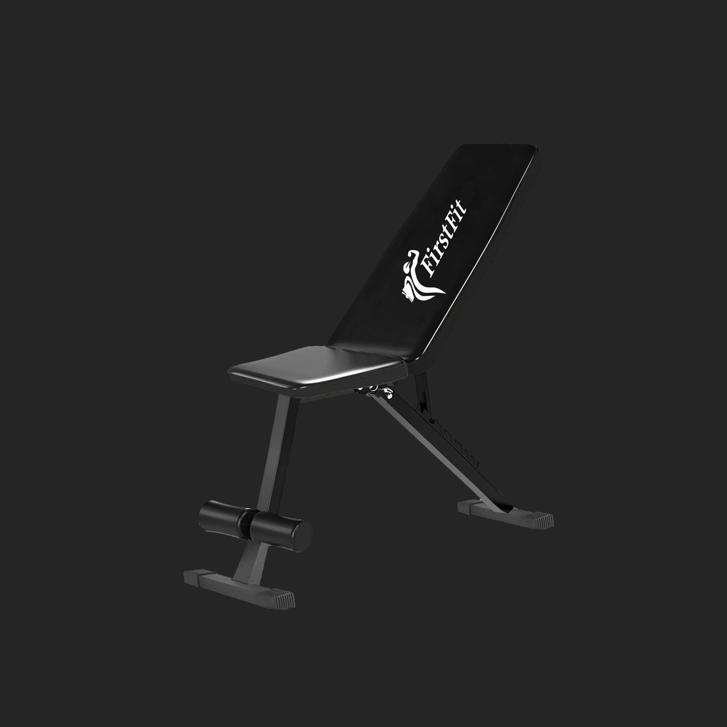 Gym Bench (Black) - Max Weight Capacity: Upto 500 kgs