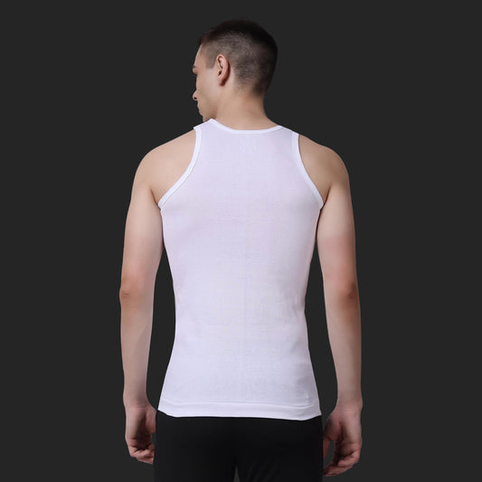 Round Neck Utra Soft Solid Vest for Men, (Pack of 2)