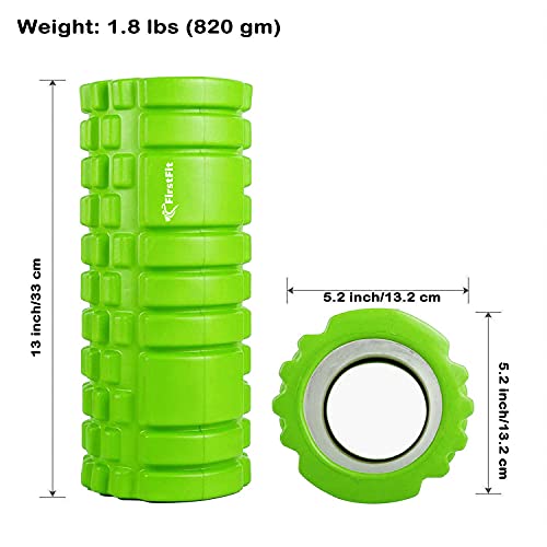 Foam Roller for Deep Tissue Muscle Massage and Pain Relief Equipment (Green)