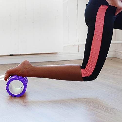 Foam Roller for Deep Tissue Muscle Massage and Pain Relief Equipment (Purple)