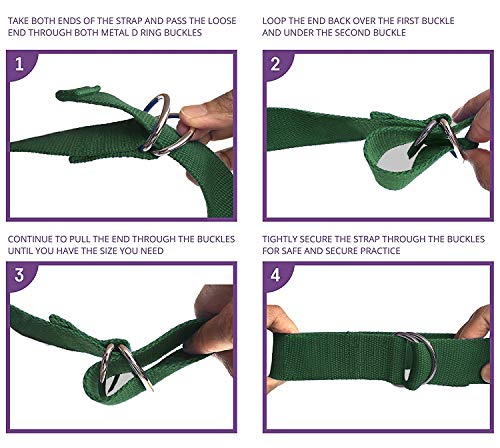 Yoga Strap  Pine Green