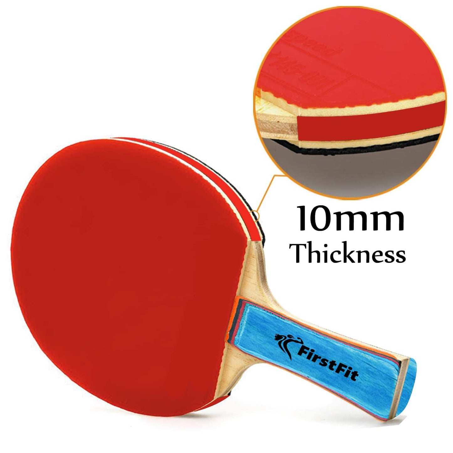 Table Tennis Paddles & 3 Ping Pong Balls