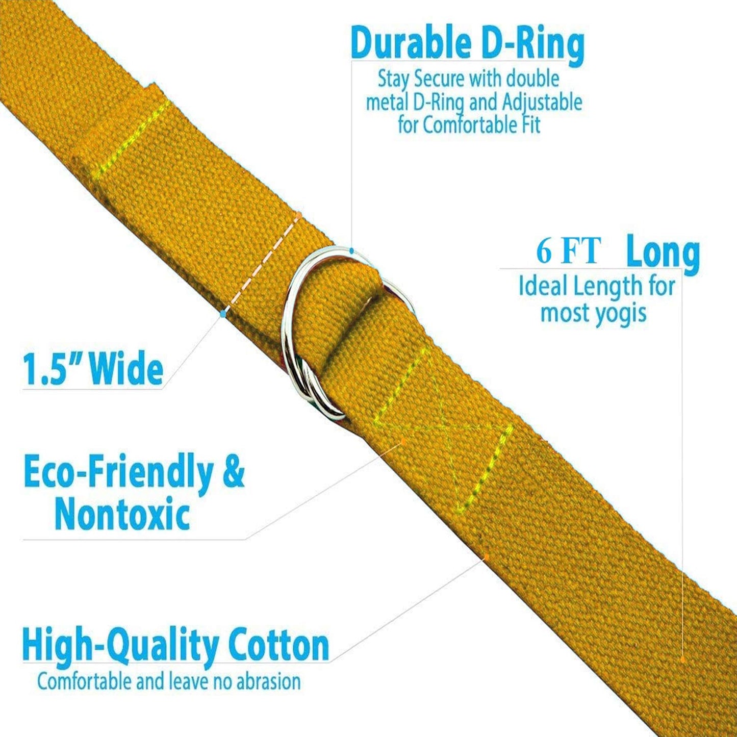 Yoga Strap - Yellow