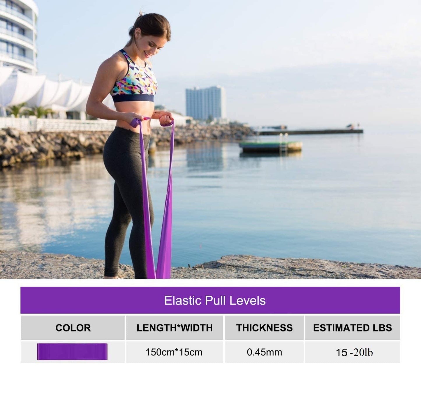 Workout Loop Band (Purple, 1.5 Meter)