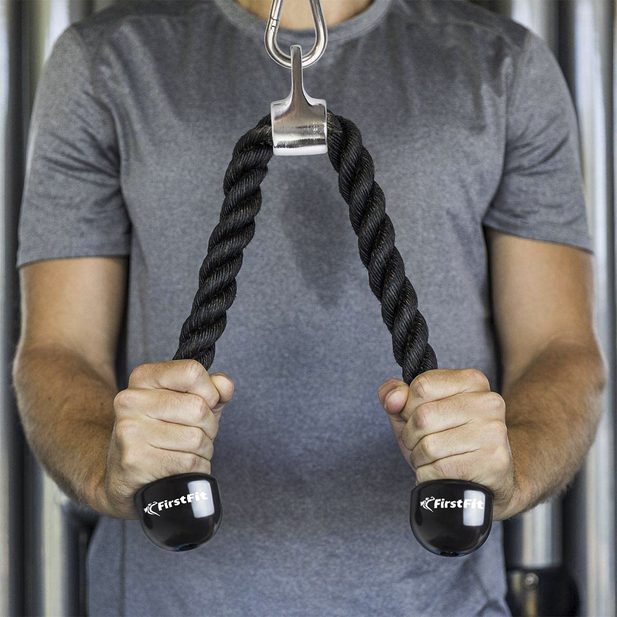 Tricep Rope Pull Down - Black