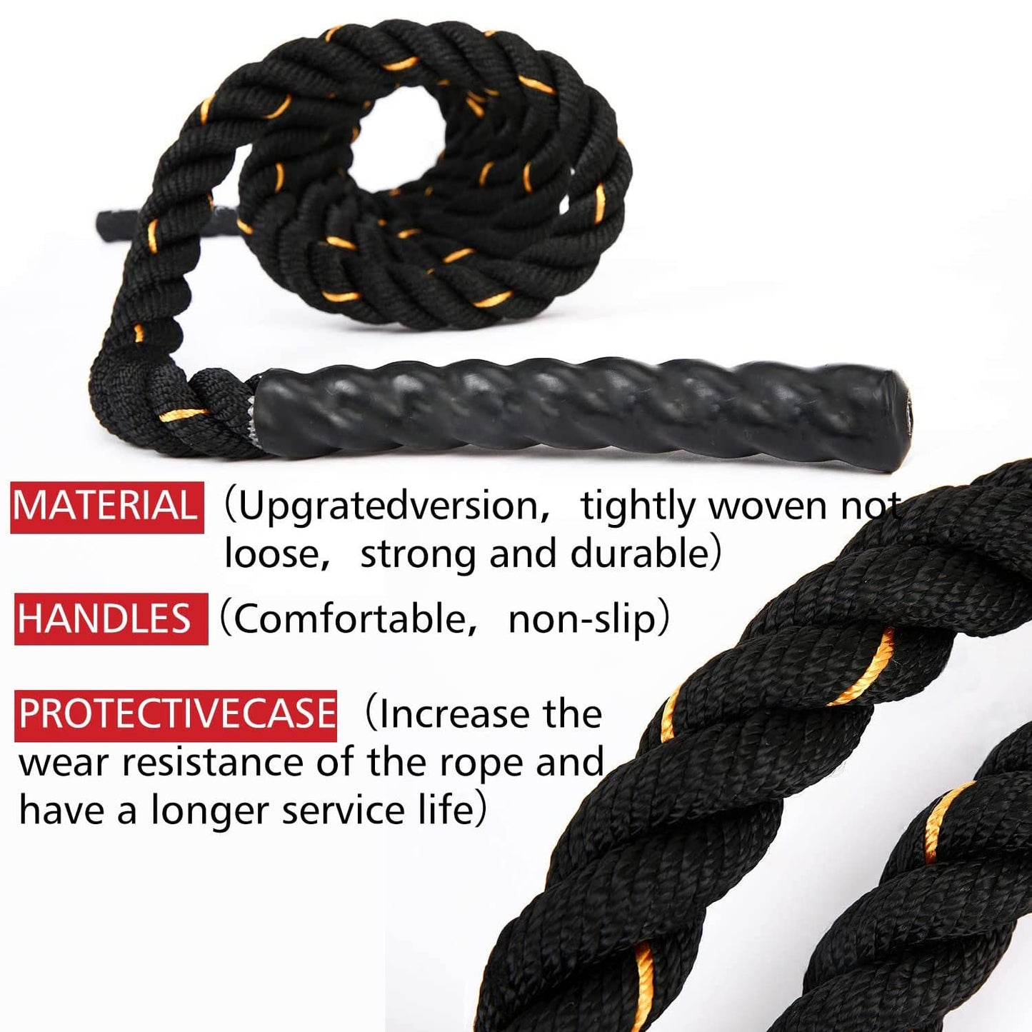 Premium Workout Battle Rope 50-Feet