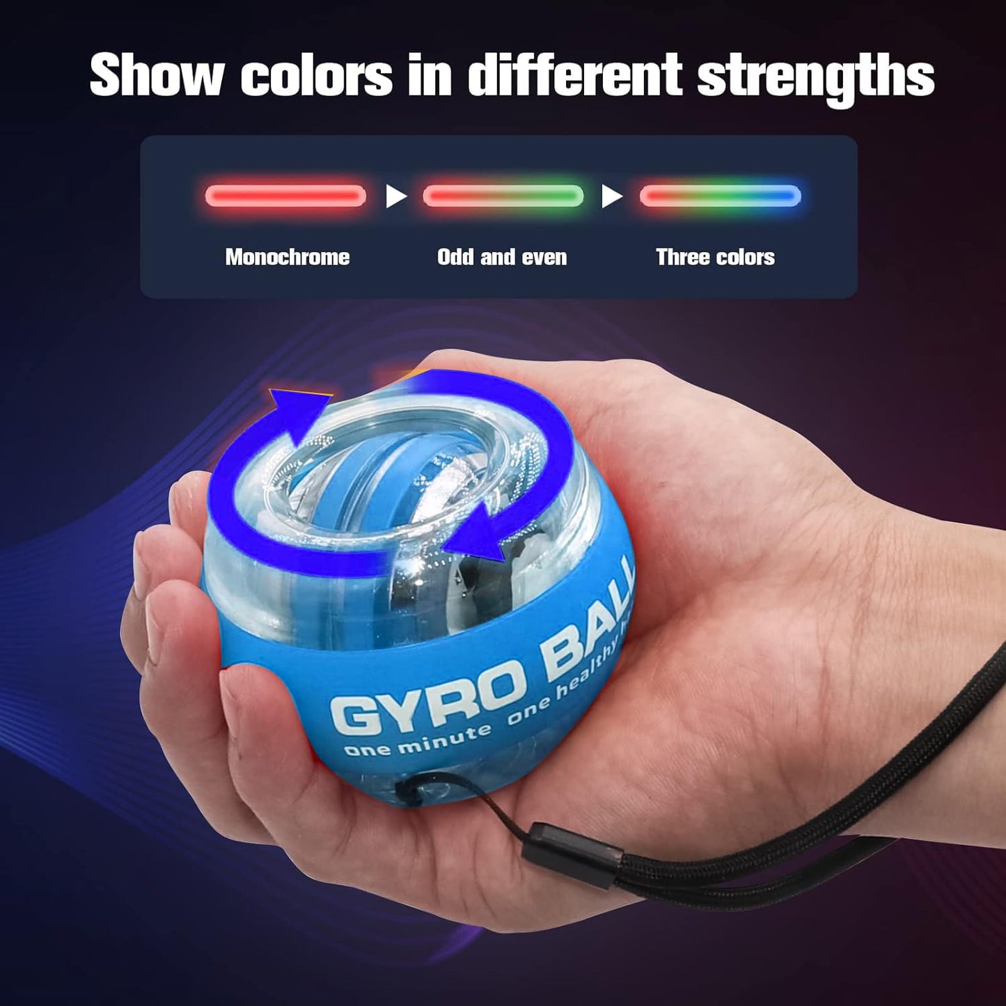 Auto-Start Wrist Power Gyro Ball