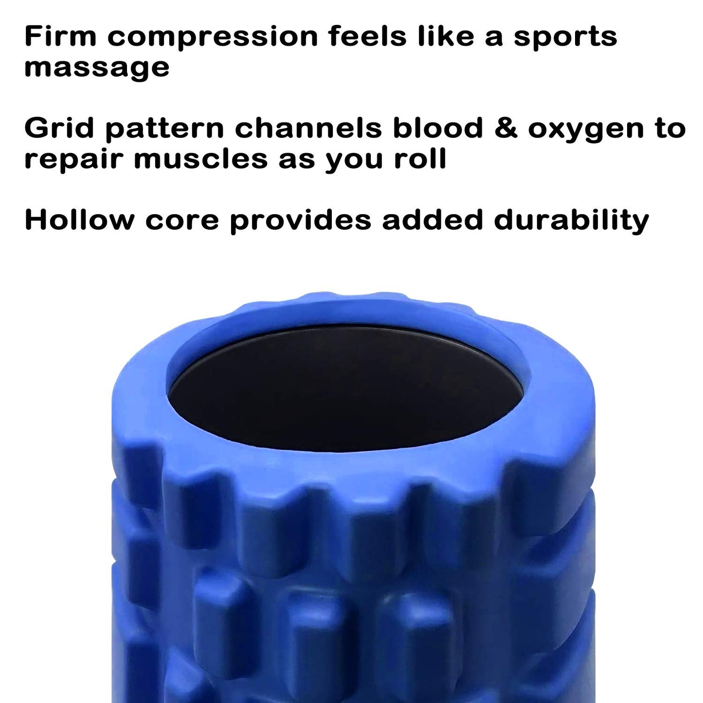 Foam Roller for Deep Tissue Muscle Massage and Pain Relief Equipment (Blue)