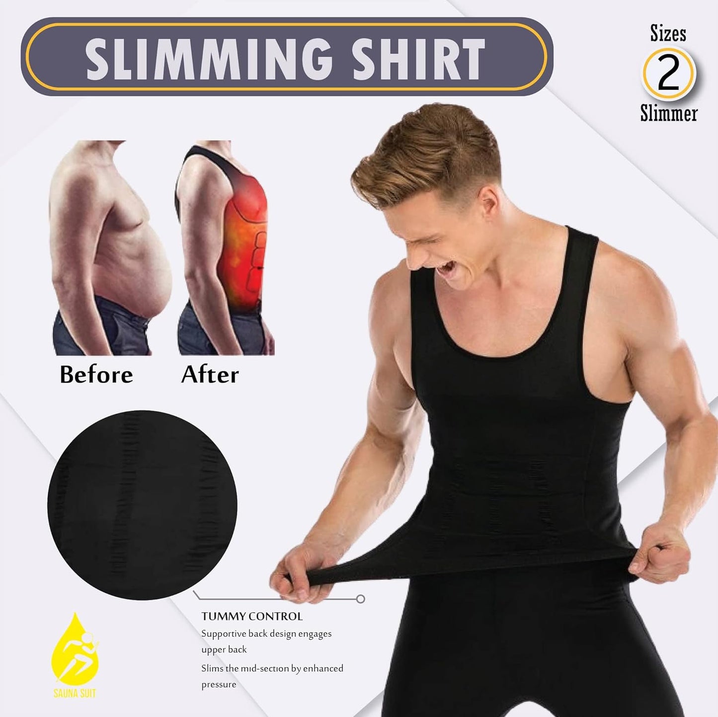 Tummy Tucker Vest, Slim Body Shaper for Men