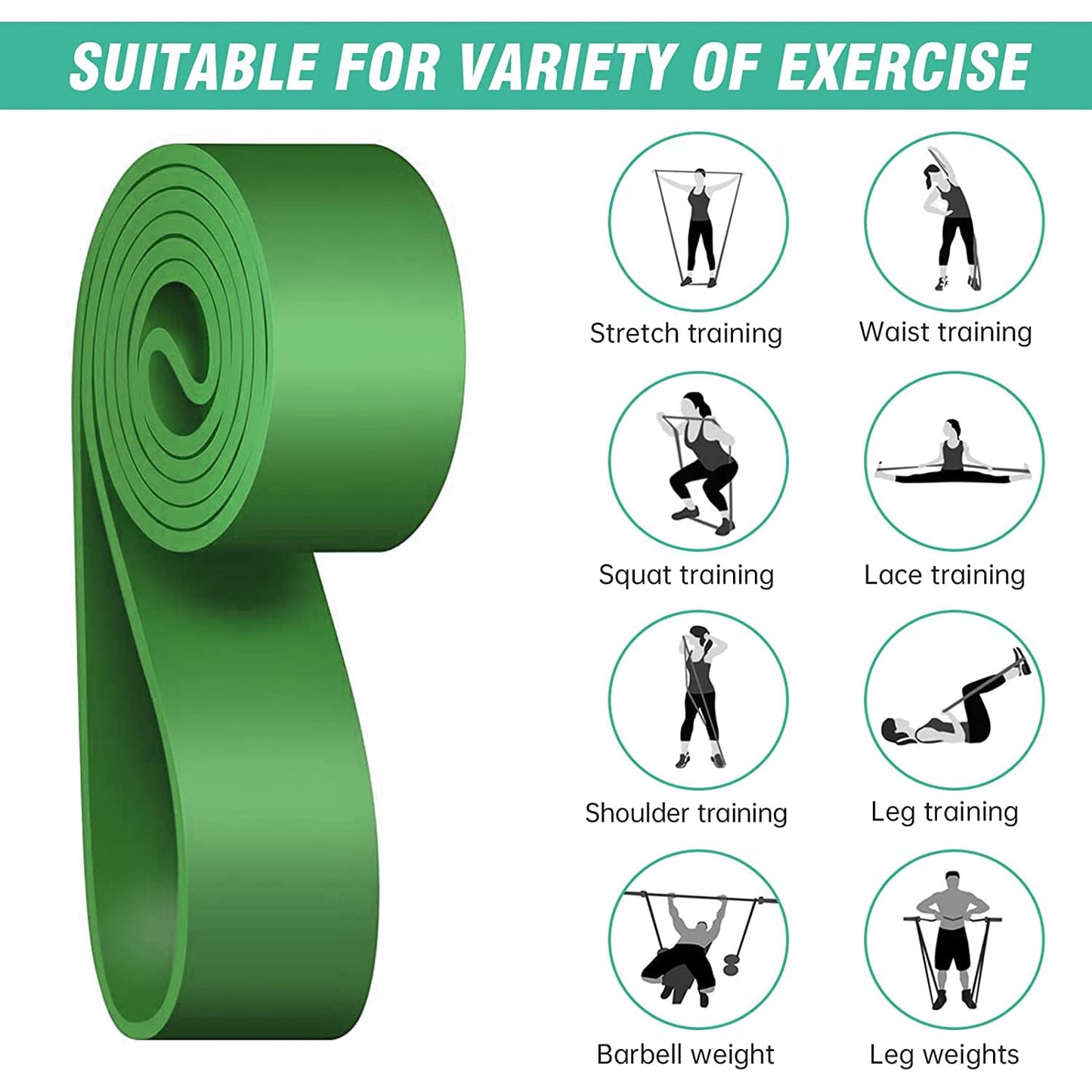 Pull Up Band (XX Heavy: 90-220lbs) - Green