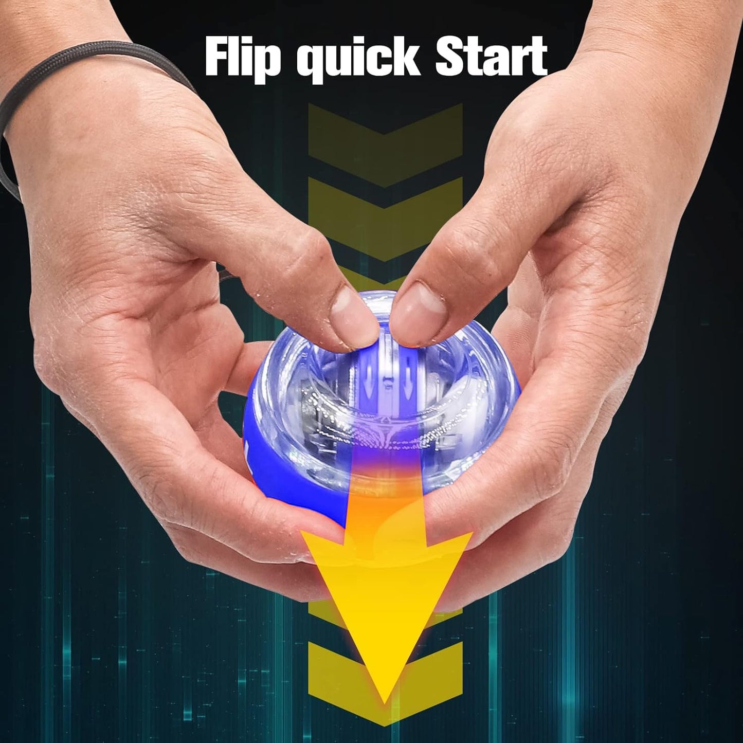 Auto-Start Wrist Power Gyro Ball