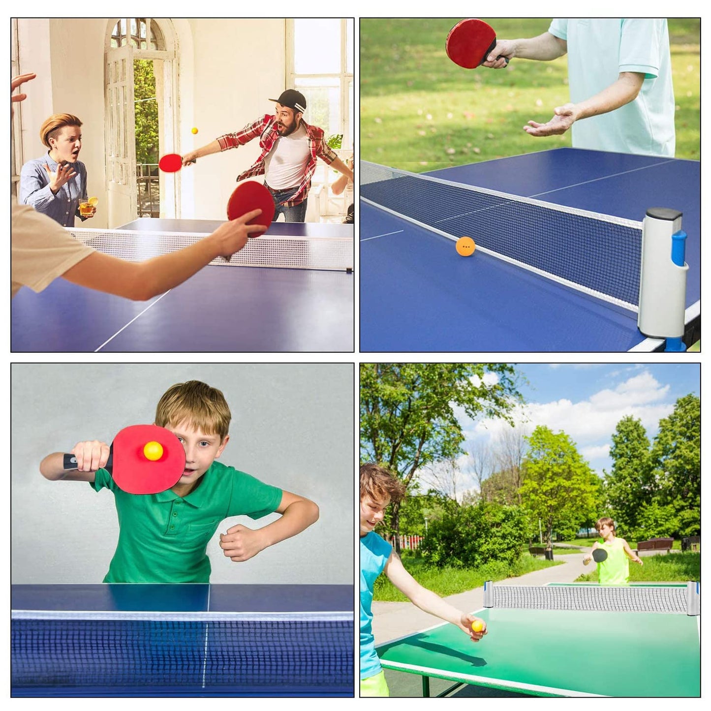 Table Tennis Paddles & 3 Ping Pong Balls