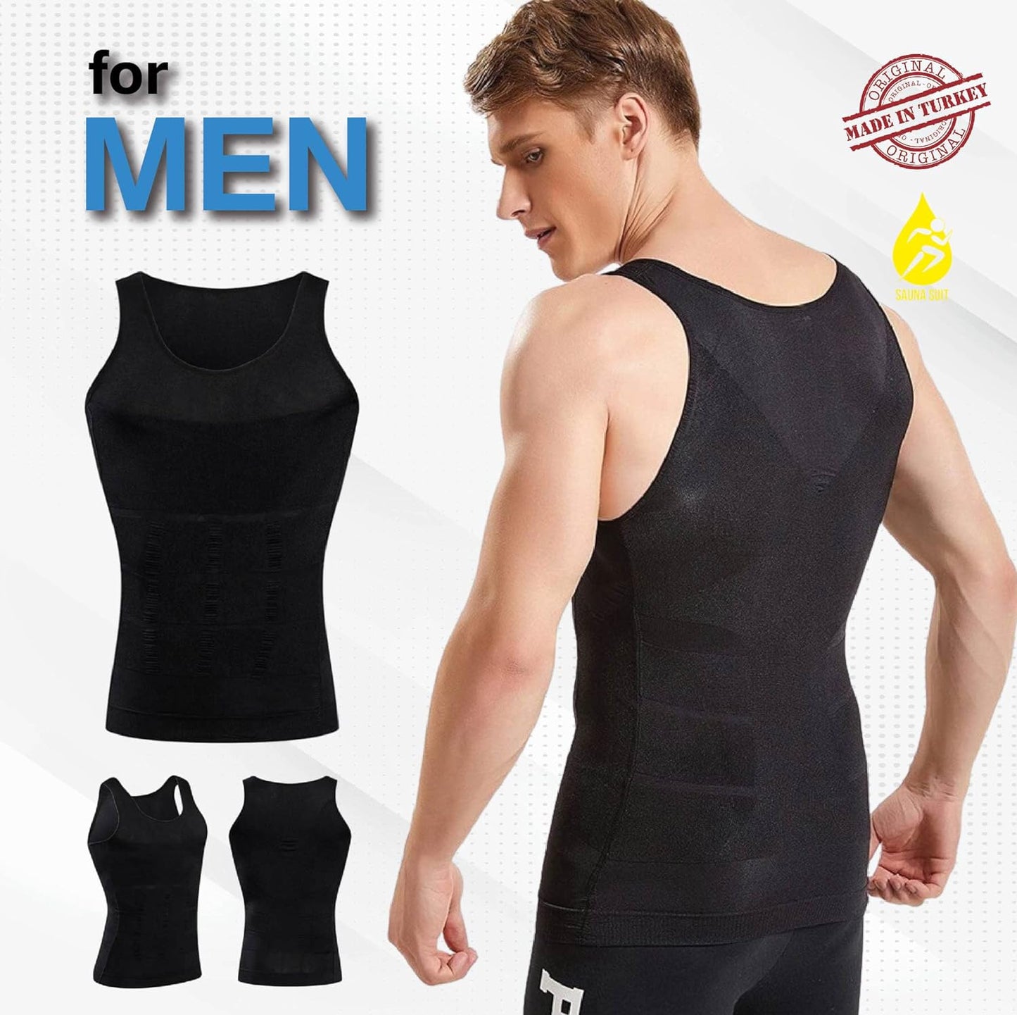 Tummy Tucker Vest, Slim Body Shaper for Men